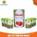 28% to 30% brix china factory Tomato Paste 50g 70g S shape standing sachet package pouch tomato ketchup paste sauce